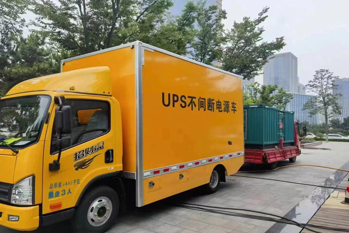 汝城发电机租赁施工现场